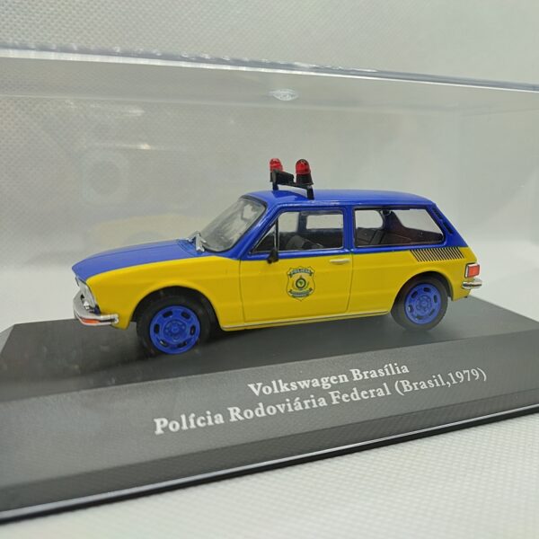 VOLKSWAGEN BRASÍLIA POLÍCIA RODOVIÁRIA FEDERAL ED. ESPECIAL - Veículos de Serviço Do Brasil - Miniatura 1/43 - Image 6