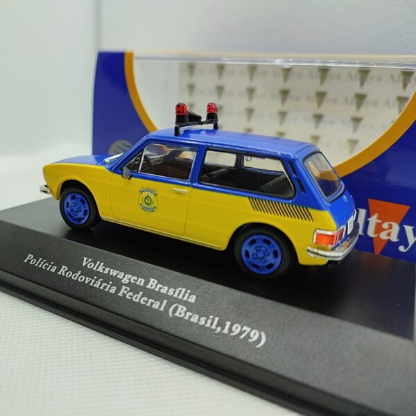 VOLKSWAGEN BRASÍLIA POLÍCIA RODOVIÁRIA FEDERAL ED. ESPECIAL - Veículos de Serviço Do Brasil - Miniatura 1/43 - Image 3