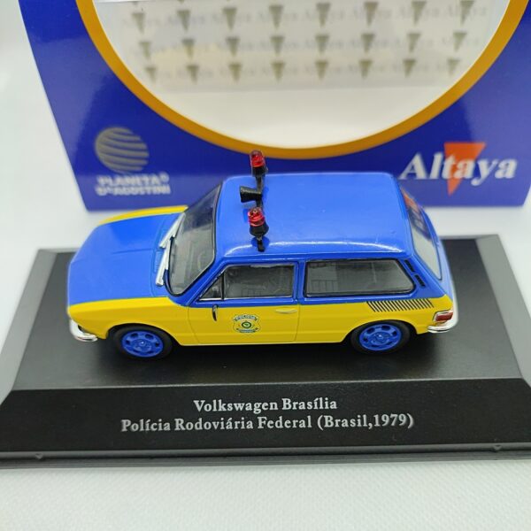 VOLKSWAGEN BRASÍLIA POLÍCIA RODOVIÁRIA FEDERAL ED. ESPECIAL - Veículos de Serviço Do Brasil - Miniatura 1/43 - Image 4