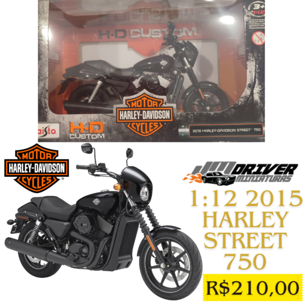 HARLEY-DAVIDSON STREET 750 2015 - MOTO 1/12 MAISTO