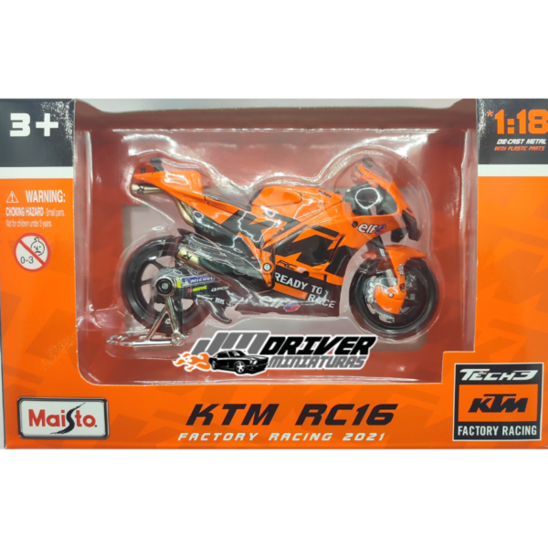 KTM RC16 Factory Racing - MotoGP nº27 - Miniatura Moto GP 1/18 Maisto