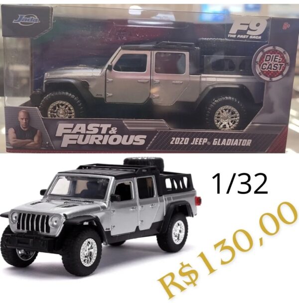 Jeep Gladiator (2020) - Velozes e Furiosos 9 - Miniatura Jada Toys 1/32