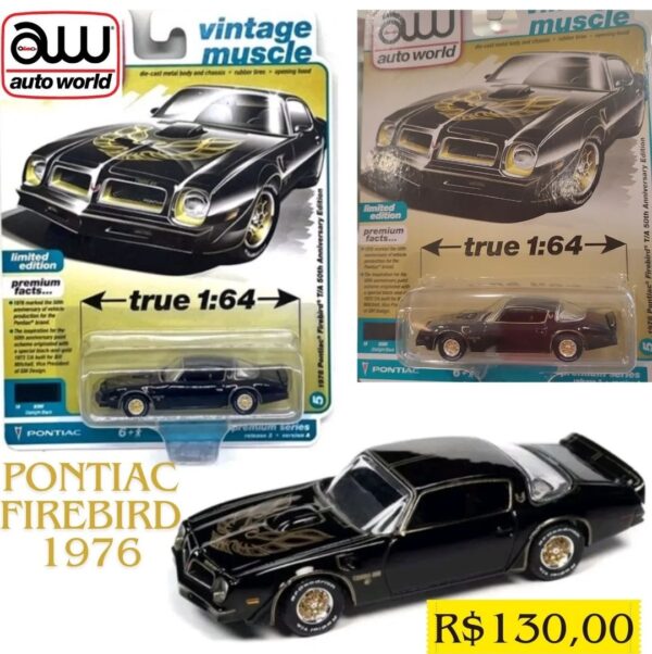 Pontiac Firebird T/A (1976) - Vintage Muscle - Miniatura Auto World 1/64