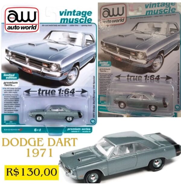 Dodge Dart Swinger 340 Special (1971) - Vintage Muscle - Miniatura Auto World 1/64