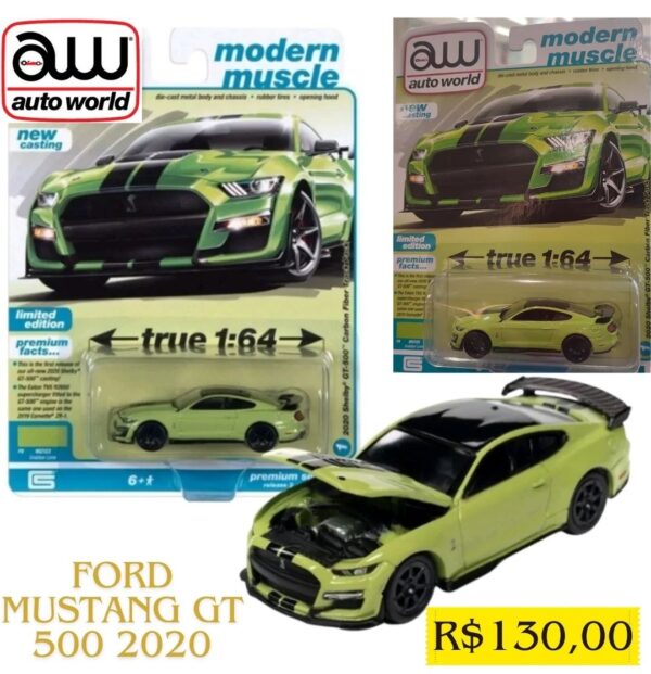 Ford Mustang Shelby GT-500 Carbon (2020) - Modern Muscle - Miniatura Auto World 1/64