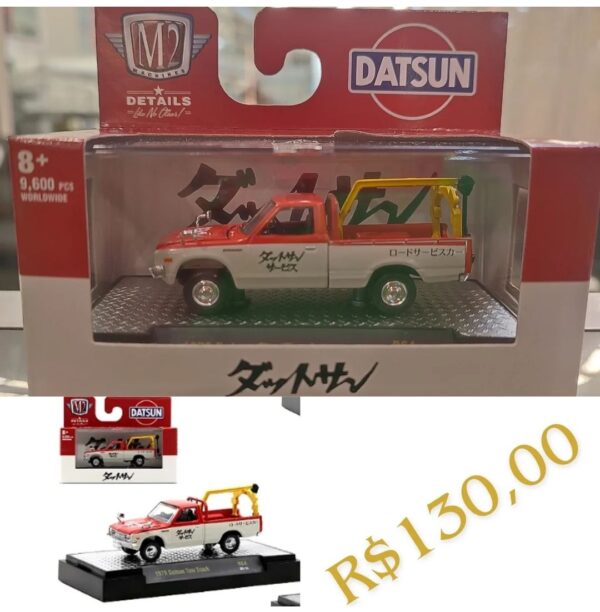 Picape Datsun Tow Truck (1978) - Miniatura M2 MACHINES 1/64