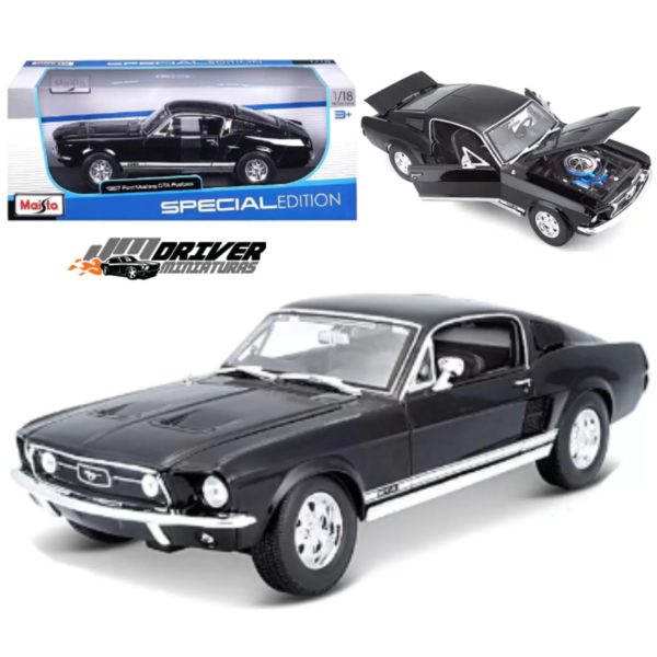 Ford Mustang GTA Fastback 1967 - Miniatura Maisto 1/18