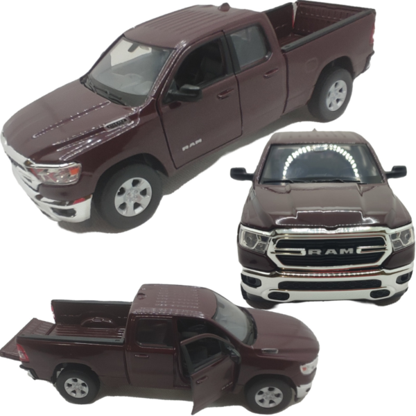 RAM 1500 vinho - Miniatura Welly 1/27 1/24