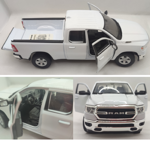 RAM 1500 branco - Miniatura Welly 1/27 1/24