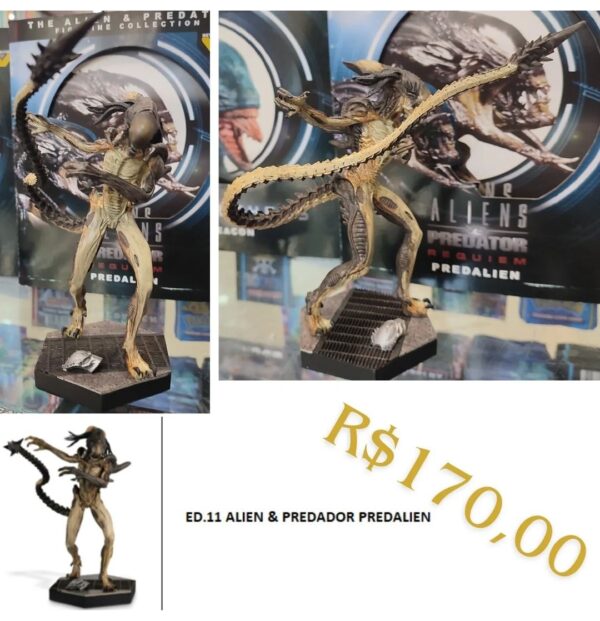 Miniatura Predalien - Edição 11 Coleção Alien & Predador - Estatuetas Eaglemoss