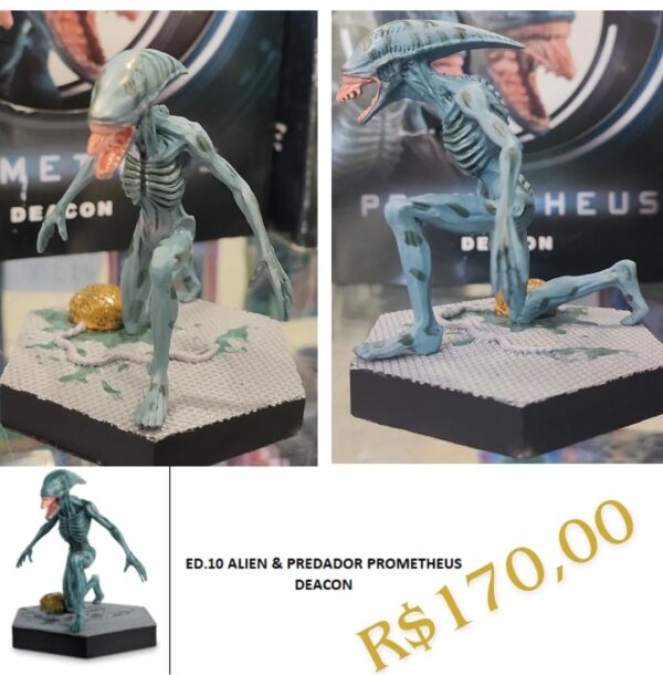 Miniatura Prometheus Deacon - Edição 10 Coleção Alien & Predador - Estatuetas Eaglemoss